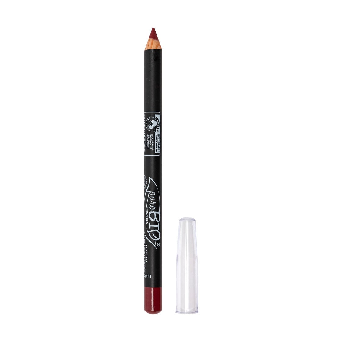 Олівець для губ PuroBio Cosmetics Lip Pencil 47 Червоний, 1.3 г
